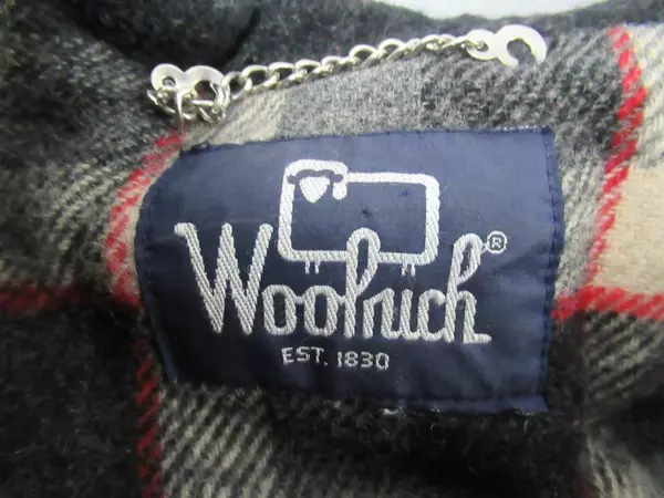 Vintage Woolrich Bomber Jacket Men's See Measurement Wool Shell Plaid Lined Grey