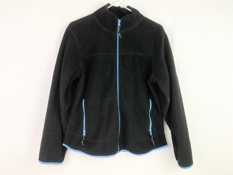 Steve And Barry's Athletic Goods Fleece Jacket Unisex Kids Sz Large Black Blue