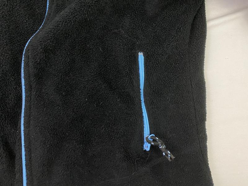 Steve And Barry's Athletic Goods Fleece Jacket Unisex Kids Sz Large Black Blue