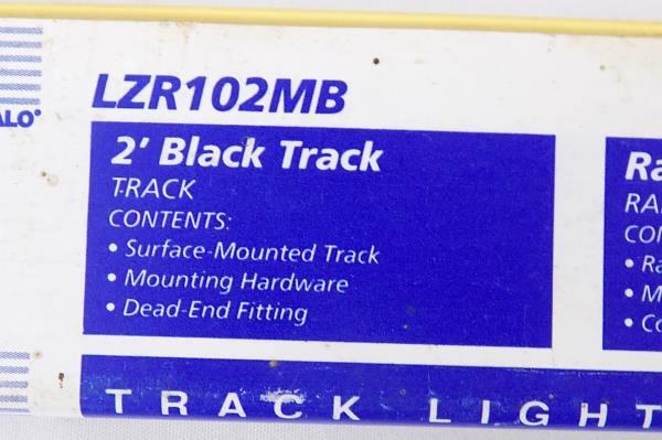 Lazer Track Lighting By Halo LZR102MB Black Track 2 Feet Long