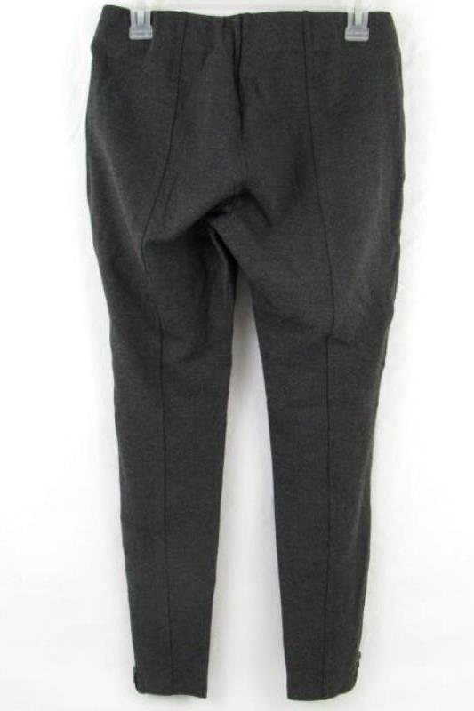 Nordstrom Cropped Zipper Ankle Pants Women's Size Medium Grey Pull Up