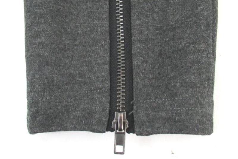Nordstrom Cropped Zipper Ankle Pants Women's Size Medium Grey Pull Up