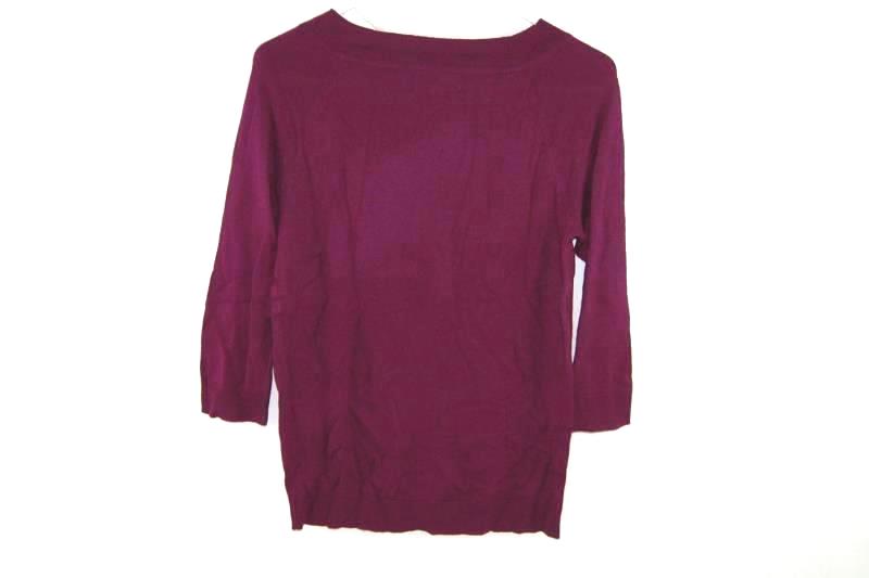 Jones New York Sweater Top Women's Size Small Plum Purple Knit