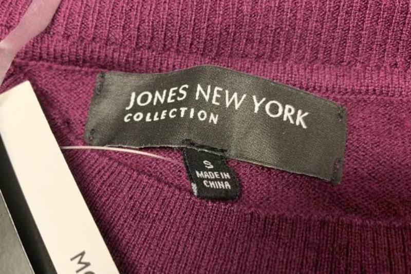 Jones New York Sweater Top Women's Size Small Plum Purple Knit
