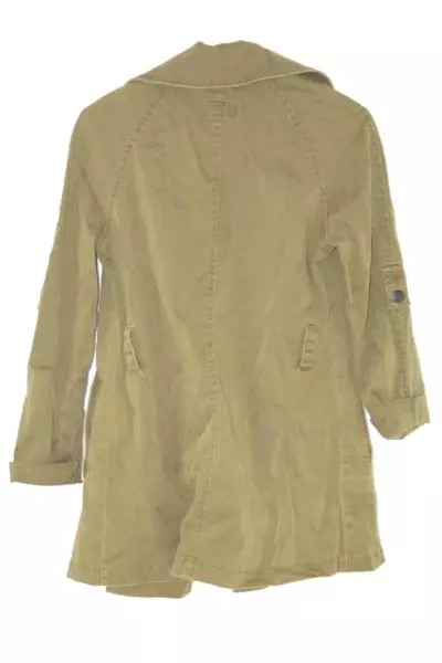 CFL Development Women's Denim Jacket Green Lace Pocket Trim See Measurements
