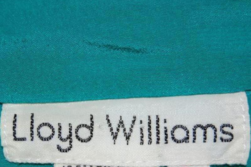 Vintage Lloyd Williams Silk Short Sleeve Top Women's Size 8 Teal Satin