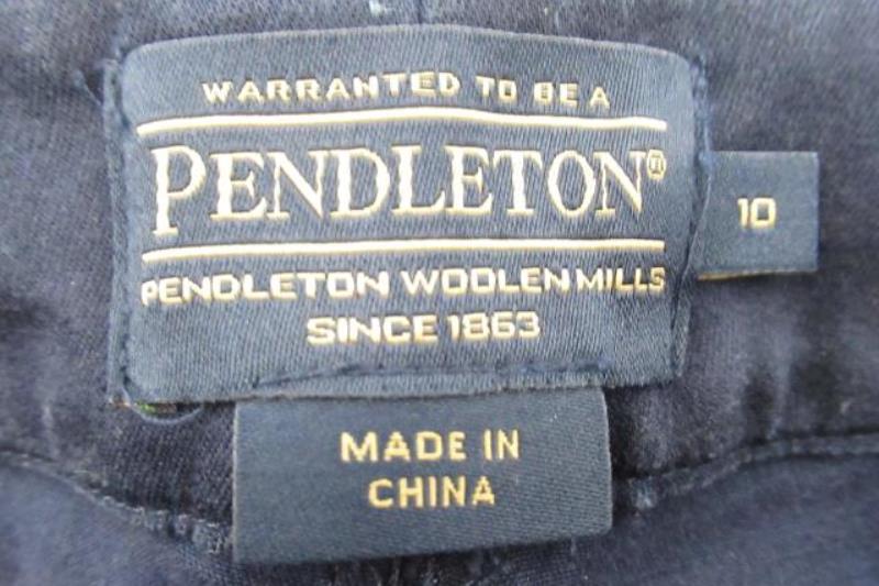 Pendleton Slim Fit Pants Women's Size 10 Blue Tencel Blend Pockets Jegging