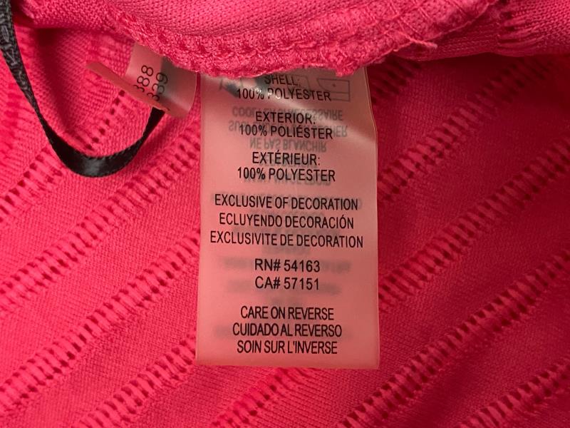 Calvin Klein Sleeveless Textured Top Women's Size Medium Pink Gold Toned Accent