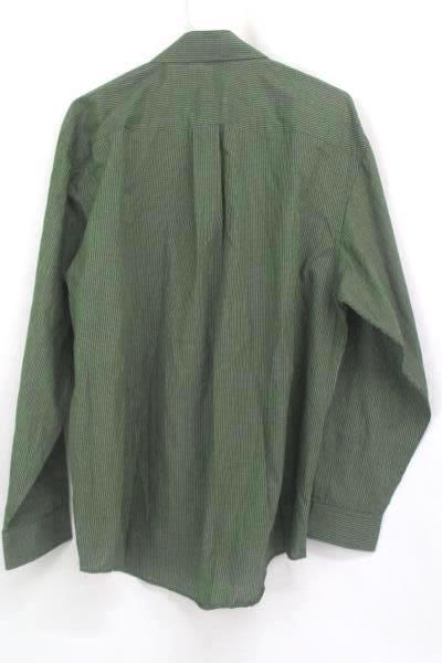 Van Heusen No Iron Men's Green Plaid Button Up Long Sleeve Shirt Size 16/16.5