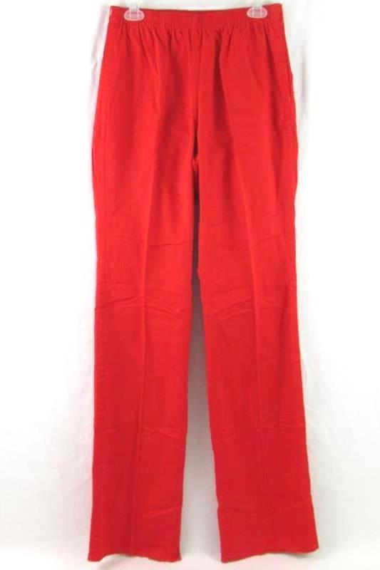 Vintage Canterbury Of New Zealand Women's Pants Size 36 Red Elastic Waist
