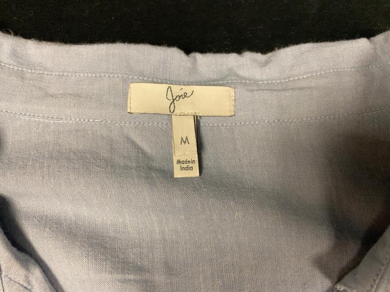 Joie Denim Style Button Up Top Women's Size Medium Blue Collared Long Sleeve