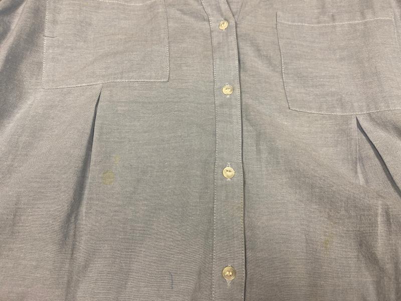 Joie Denim Style Button Up Top Women's Size Medium Blue Collared Long Sleeve
