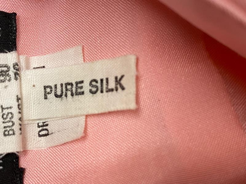 Vintage Bernini Long Sleeve Button Up Blouse Women's Size 14 Silk Pink