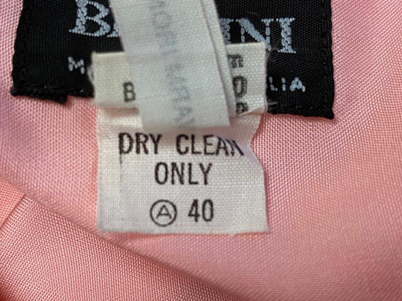 Vintage Bernini Long Sleeve Button Up Blouse Women's Size 14 Silk Pink