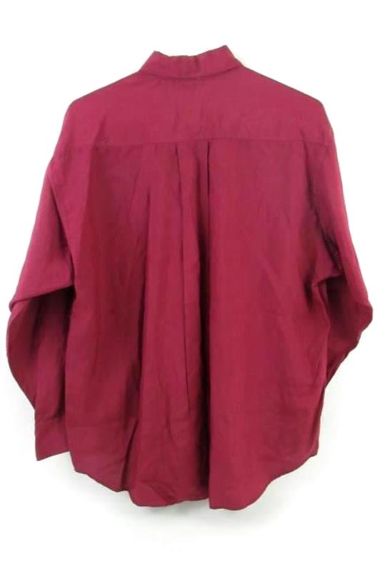 Vintage Richard LTD Button Up Shirt Women's Size 8 Imported Silk Burgundy