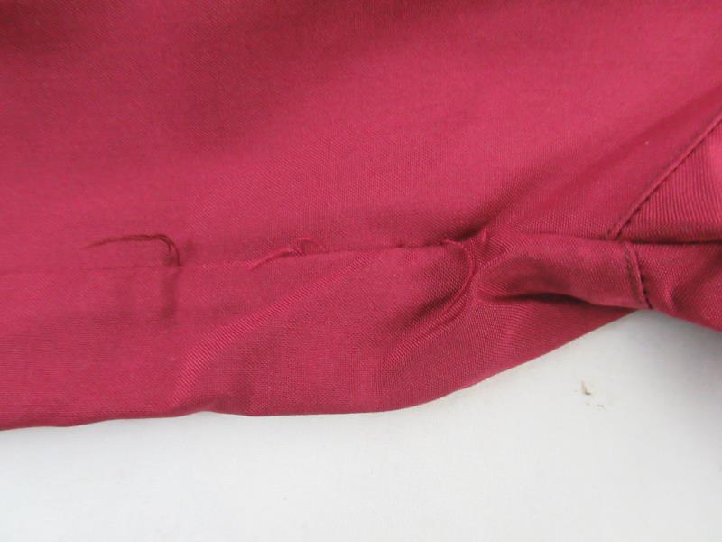 Vintage Richard LTD Button Up Shirt Women's Size 8 Imported Silk Burgundy