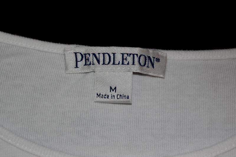 Pendleton Mills Long Sleeve Shirt Women's Size Medium Cotton White