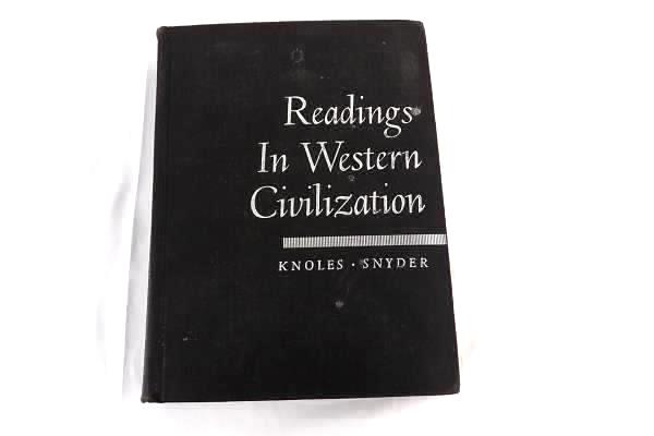Readings in Western Civilization by Knoles Snyder 1951 Book, Hardcover