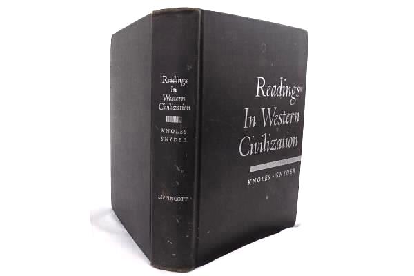Readings in Western Civilization by Knoles Snyder 1951 Book, Hardcover