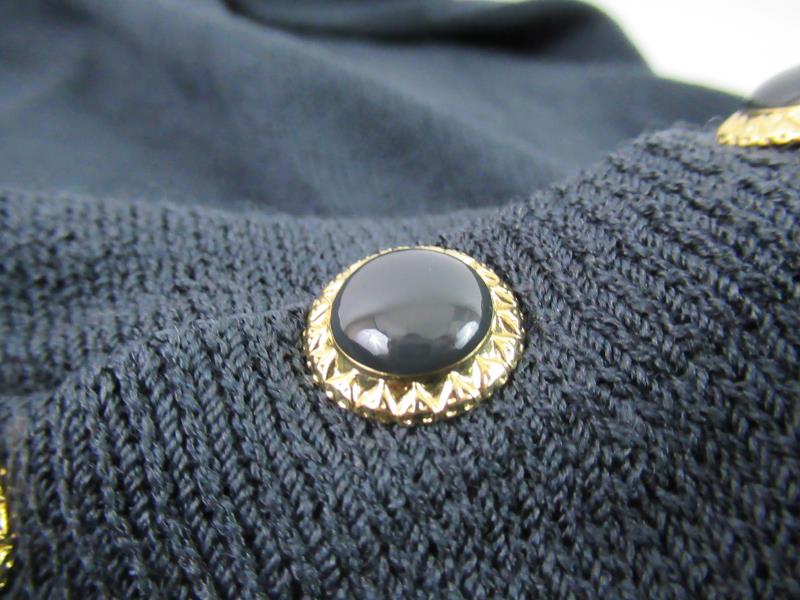 Vintage St. John For Saks Fifth Avenue Sweater Women's Size 10 Green Buttons