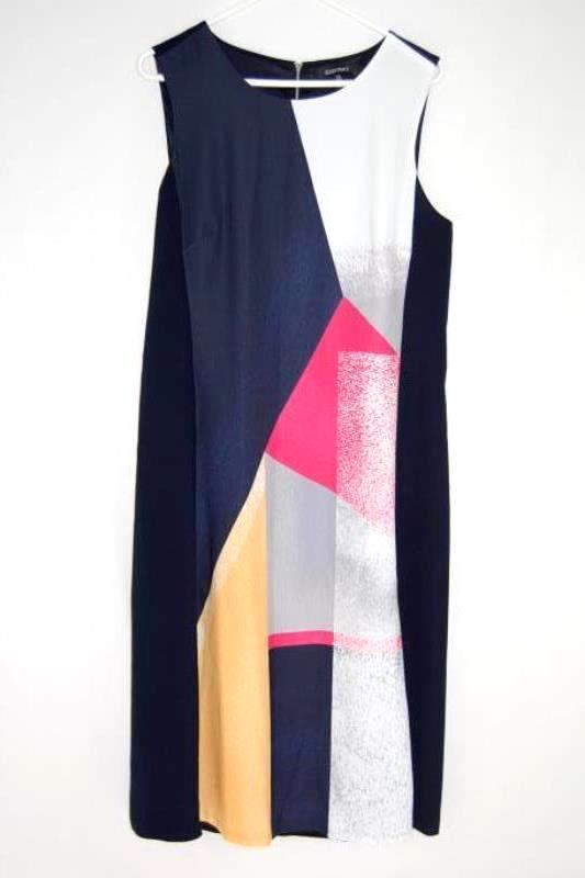 Ellen Tracy Sleeveless Belted Dress Women's Size 12 Round Neckline Zip Closure