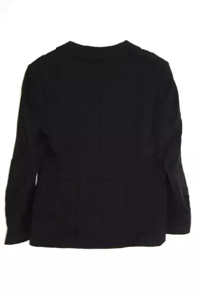 Escada Blazer Jacket Women's Size 42 Black Textured Pockets Collared