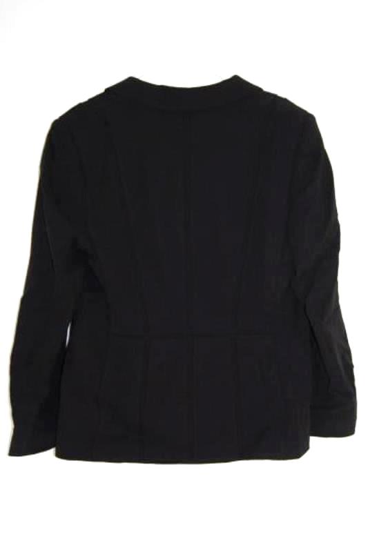 Escada Blazer Jacket Women's Size 42 Black Textured Pockets Collared