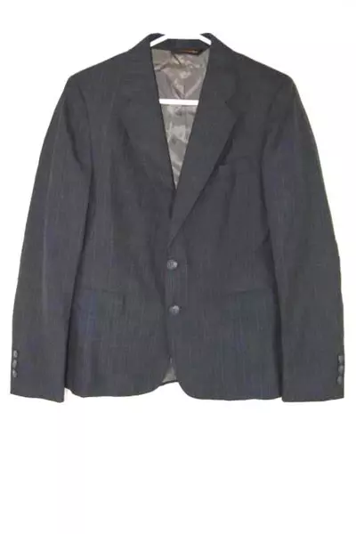 Vintage Nordstrom Women's Jacket Skirt Suit Set Women's Size 10 Blue Striped