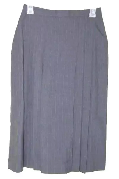 Vintage Nordstrom Women's Jacket Skirt Suit Set Women's Size 10 Blue Striped