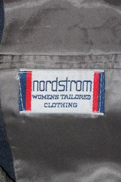 Vintage Nordstrom Women's Jacket Skirt Suit Set Women's Size 10 Blue Striped