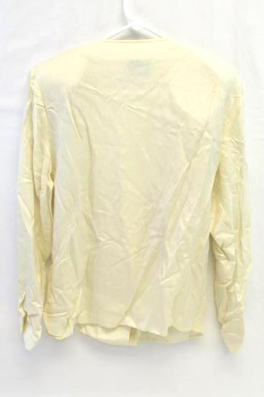 Vintage Austin Reed Of Regent Street Button Top Women's Size 10 Silk Cream