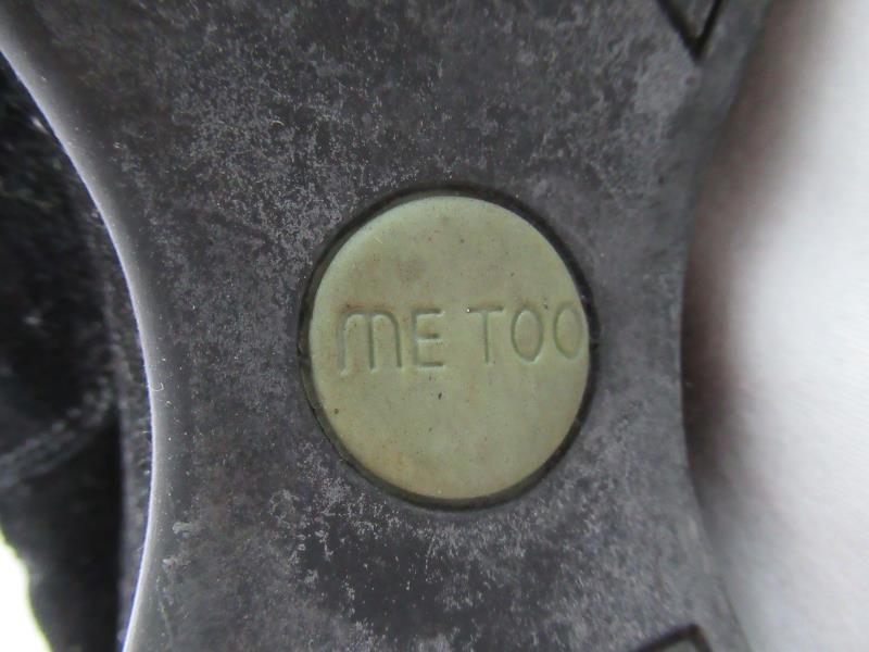 Me Too Wedged Knee High Suede Boots Women's Size 10M Black Rubber Sole
