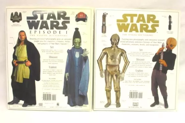 Lot of 2 Star Wars The Visual Dictionary Books HC David West Reynolds DK