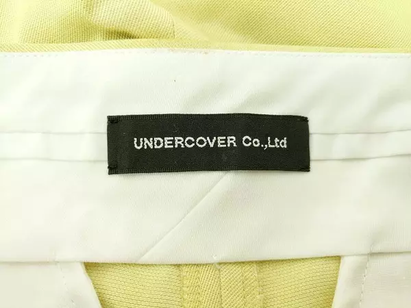 Undercover Co Ltd Women's Wide Leg Trousers Cuffed Pants Metallic Yellow Size 2
