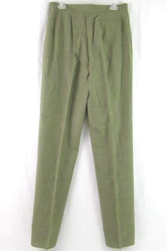 Zanella Marissa Pants Women's Size 10 Made In Italy Olive Green Stretch