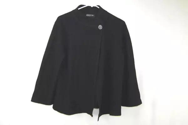 Jones New York Collection Single Button Sweater Women's Size Large Black