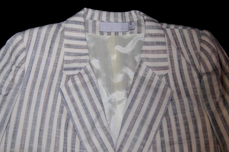 Vintage Evan Picone Suit Jacket Women's Size 8 Striped Jacket Double Breasted