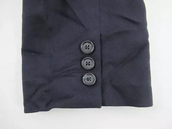 Alex St. Claire Suit Jacket Women's Size 10 Navy Blue USA Made Collared Pockets