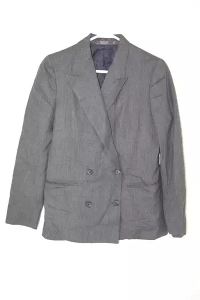 Vintage Nordstrom Women's Jacket Skirt Suit Set Women's Size 10 Grey Red Hues