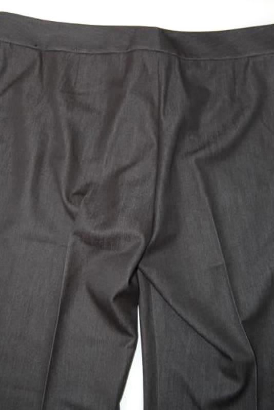 Nine West Dress Slack Pants Women's Size 10 Dark Grey Wide Leg Zip Closure