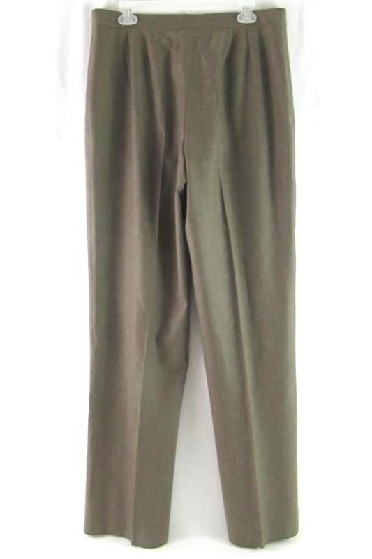 Zanella Platinum Debra Pants Women's Size 12 Brown Made In Italy Wool