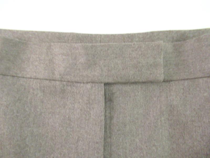 Zanella Platinum Debra Pants Women's Size 12 Brown Made In Italy Wool