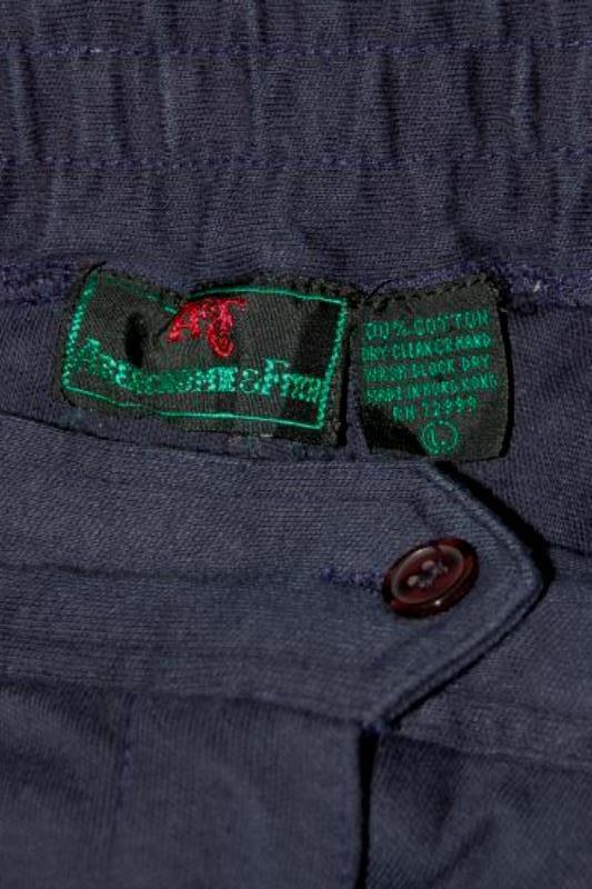 Vintage Abercombie & Fitch Women's Pants Size Large Cotton Navy Blue Pleated