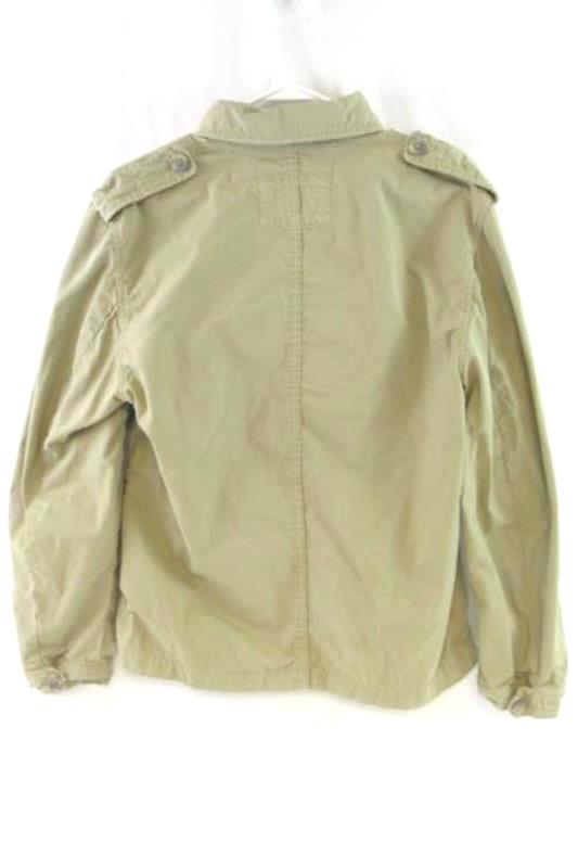 Banana Republic Khaki Zip And Button Front Jacket Women's Size Small Tan Pockets