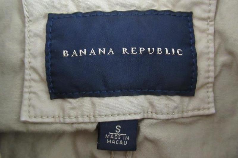 Banana Republic Khaki Zip And Button Front Jacket Women's Size Small Tan Pockets