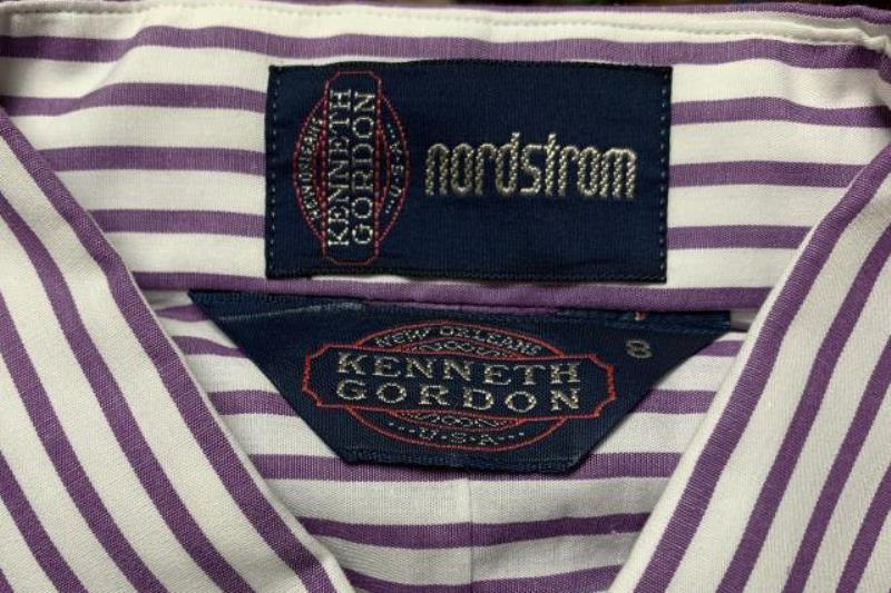 Vintage Kenneth Gordon For Nordstrom Button Front Shirt Women's Size 8 Purple