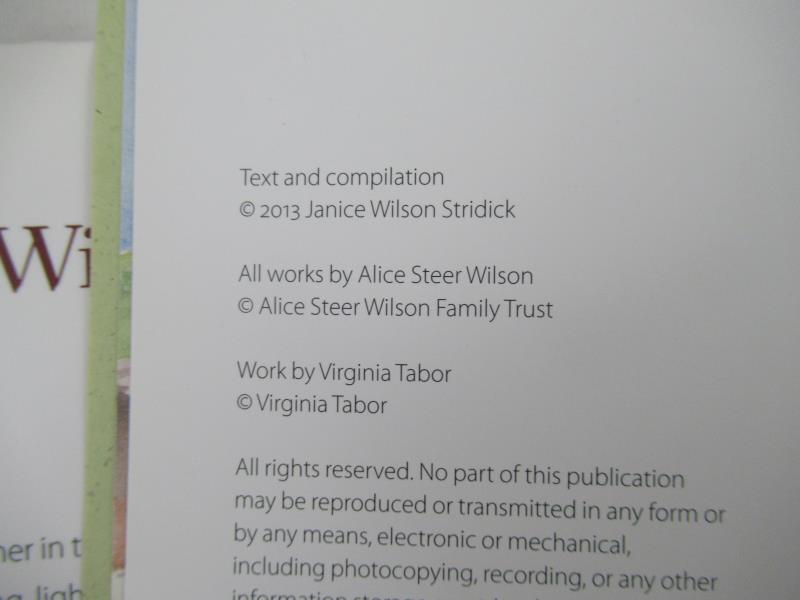 Alice Steer Wilson Light, Particularly by Janice Wilson Stridick Hardcover 2013