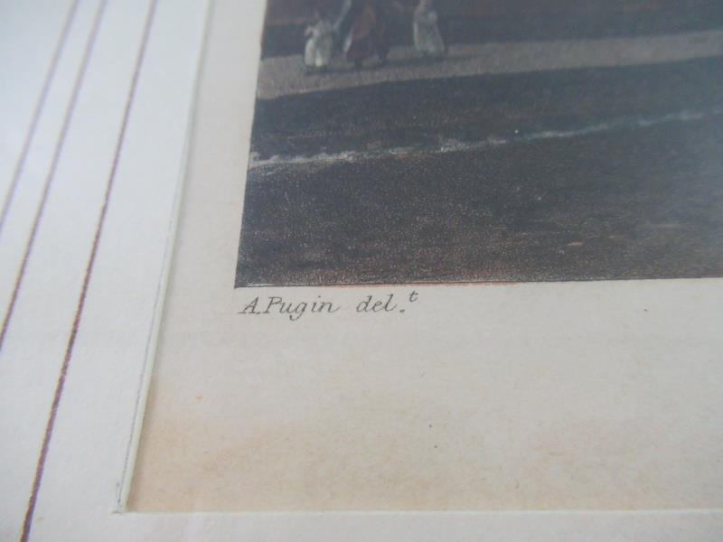 Framed Antique Print St. Peter's College R. Ackermann's History Of Cambridge