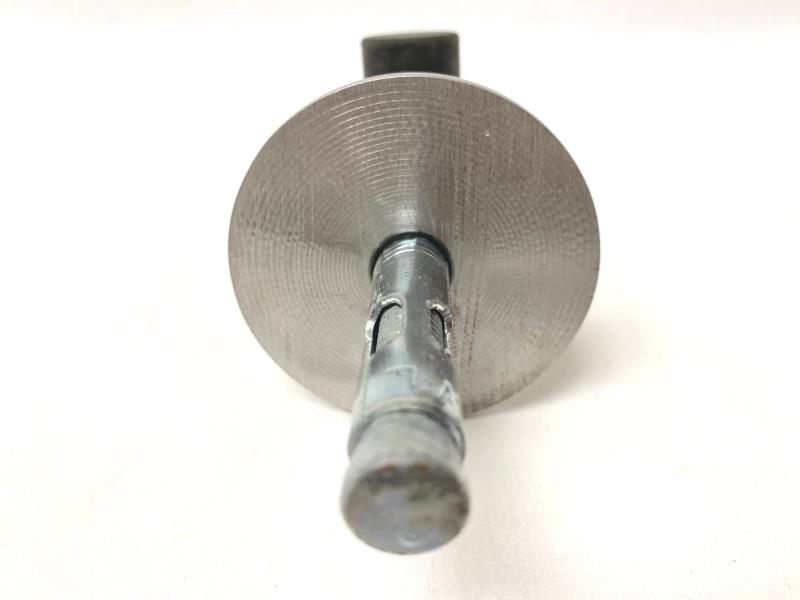 Set of 2 H.B. Ives Heavy Duty Floor Mounted Door Stops Chrome 3"