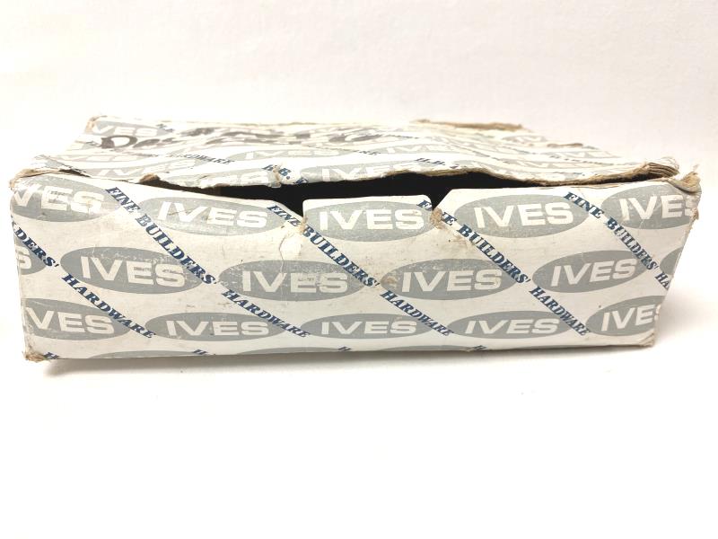 Set of 2 H.B. Ives Heavy Duty Floor Mounted Door Stops Chrome 3"